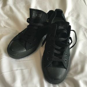 All black converse